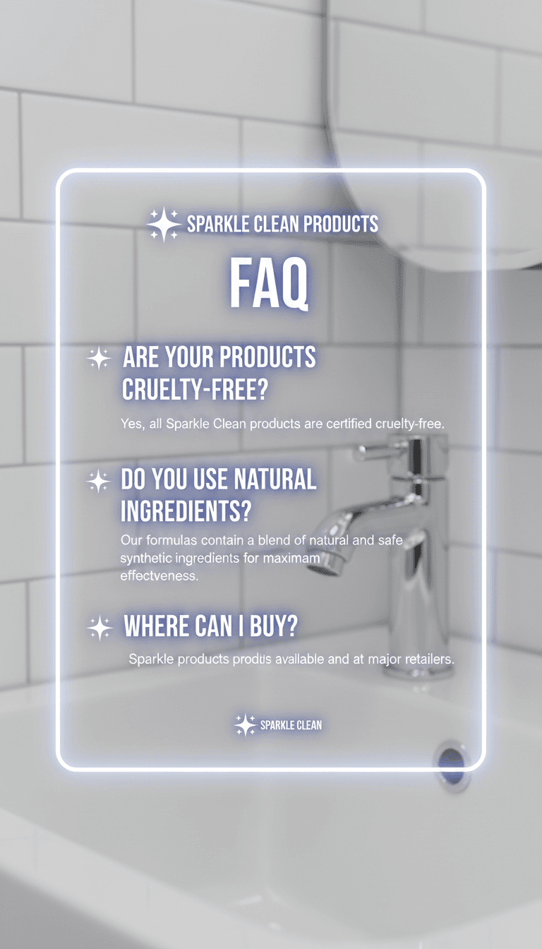 Professional-grade cleaning products on display shelf